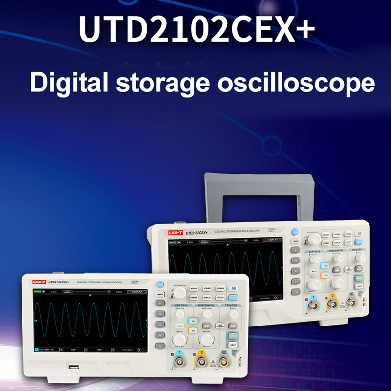 UNI-T UTD2102CEX+ Digital Stor - огляд і ціна Digital Storage Oscilloscope 100Mhz