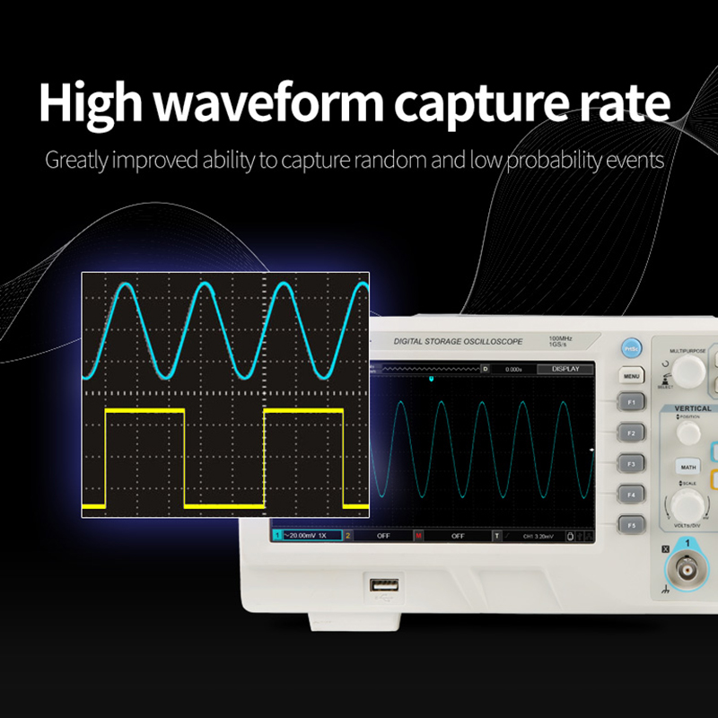 UNI-T UTD2102CEX+ Digital Stor - огляд і ціна Digital Storage Oscilloscope 100Mhz