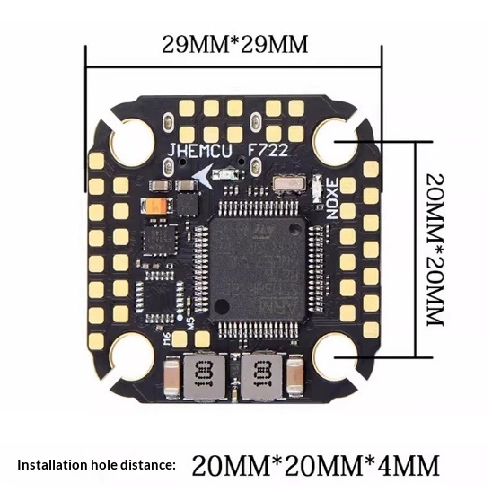 JHEMCU F722 NOXE F7 Flight Con - огляд і ціна Fpv Flight Controller F7 Stack 60A