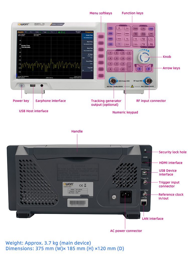 Portable Spectrum Analyzer 9kH - огляд і ціна Signal Generator Spectrum Analyzer