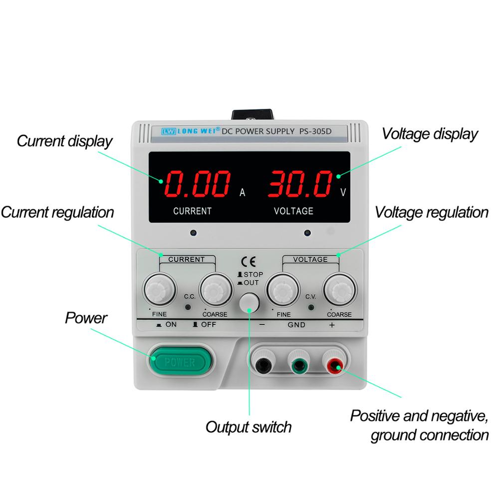 LW PS-305D 30V 5A 150W Adjusta - огляд і ціна Linear Lab Power Supply Adjustable