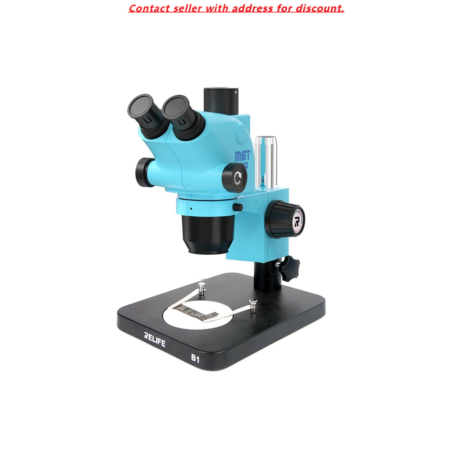 RELIFE RL-M6T Pro-B1 Trinocula - огляд і ціна Stereo Trinocular Microscope Pcb