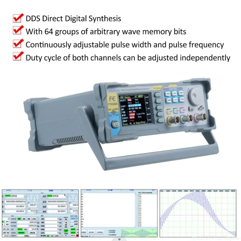 FeelElec FY8300S 60/40/20MHz 3 - огляд і ціна Function Arbitrary Waveform Generator