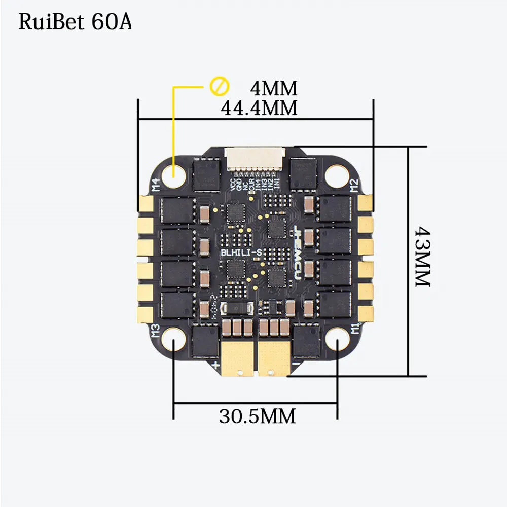 Jhemcu F7 Stack F722 Dual Flig - огляд і ціна Fpv Flight Controller F7 Stack 60A
