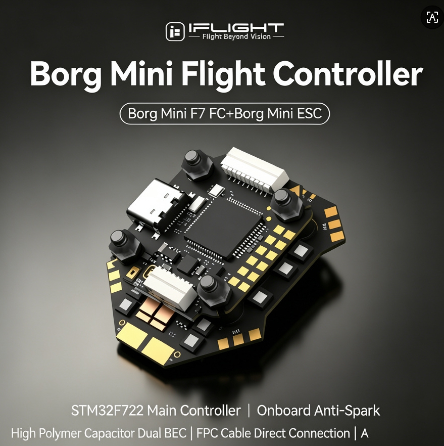 IFlight Borg F7 Mini Stack ICM - огляд і ціна Fpv Flight Controller F7 Stack 60A