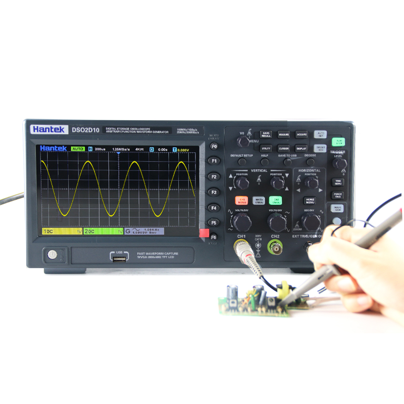 Hantek DSO2D10 Digital Storage - огляд і ціна Digital Storage Oscilloscope 100Mhz