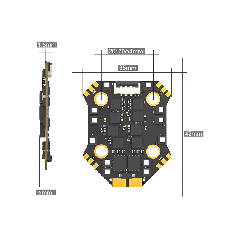 VoidFly for Borg-F7 Mini Stack - огляд і ціна Fpv Flight Controller F7 Stack 60A