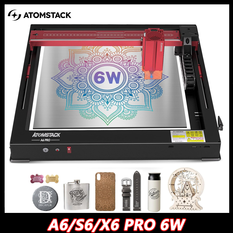 Atomstack A6 X6 S6 Pro 50W Cnc - огляд і ціна Mini Laser Engraver Cnc Router