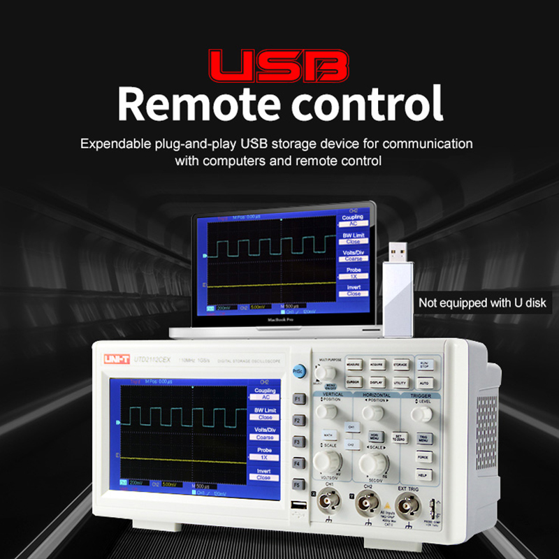 UNI-T Digital Oscilloscope UTD - огляд і ціна Digital Storage Oscilloscope 100Mhz