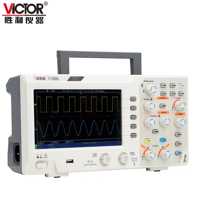 VICTOR 1100S 100 MHz Bandwidth - огляд і ціна Digital Storage Oscilloscope 100Mhz