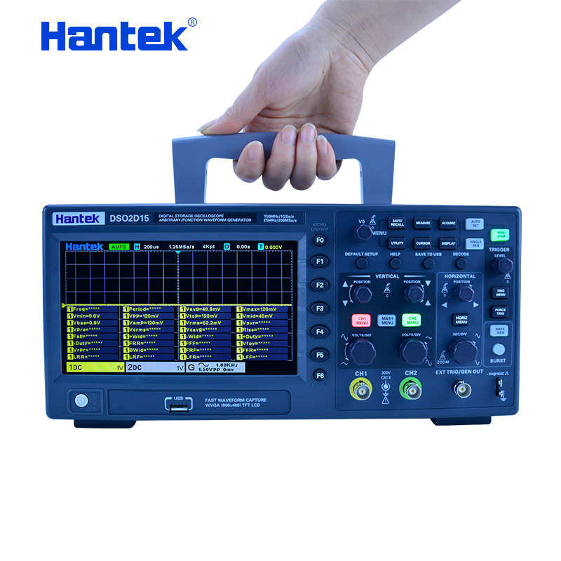 Hantek DSO2C10 2C15 2D10 2D15  - огляд і ціна Digital Storage Oscilloscope 100Mhz
