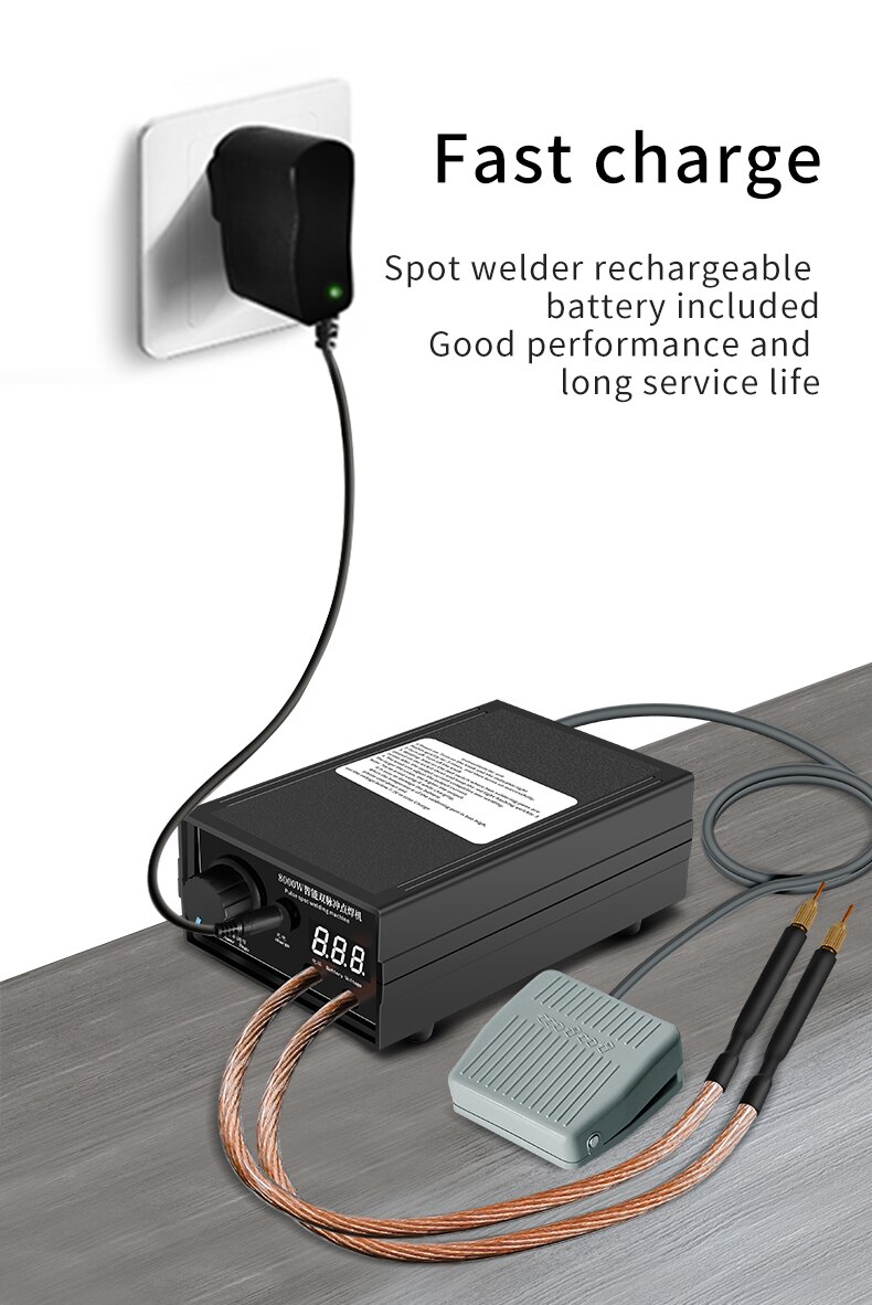 8000W Mini Spot Welder Kit DIY - огляд і ціна Spot Welder 18650 Battery Pack