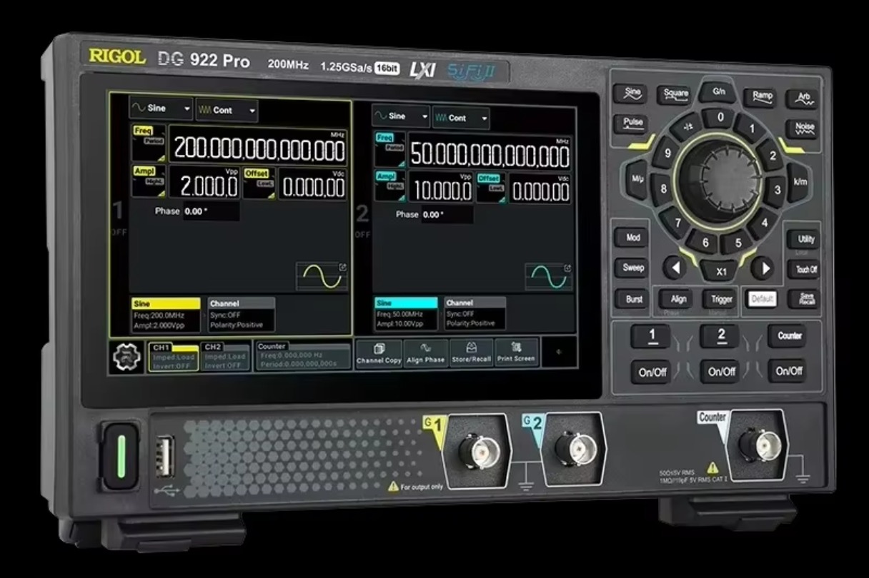 RIGOL DG902 Pro 70MHz  1.25Gsa - огляд і ціна Function Arbitrary Waveform Generator