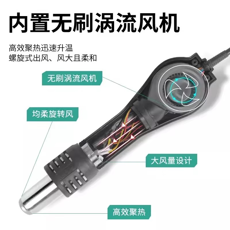 8858 Hot Air Gun Handle Access - огляд і ціна Hot Air Rework Station T12