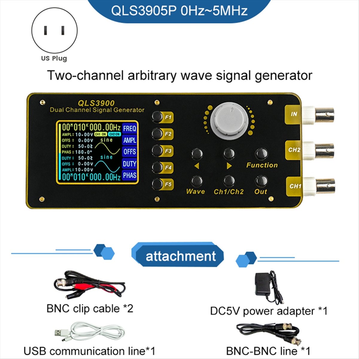 OKgood 2.4 Inch TFT DDS Functi - огляд і ціна Function Arbitrary Waveform Generator