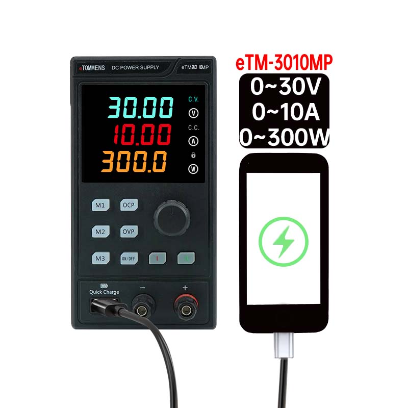 ETOMMENS 30V 10A 300W ETM-3010 - огляд і ціна Programmable Dc Power Supply 30V 10A